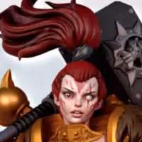 Female SpaceKnight Evadon Miniature | 40k Fan Art by Gaz Minis SFW,NSFW 3d printed,miniature,40k miniature,Female SpaceKnight Evadon,3d printed miniature,nsfw miniature