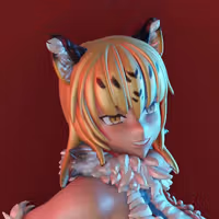 Ocelomeh Statue | Monster Girl Encyclopedia Fan Art by Magpie3d SFW,NSFW 3d printed statue,3d printed,3d printed figure,nsfw statue,Monster Girl Encyclopedia statue,Ocelomeh statue,furry statue