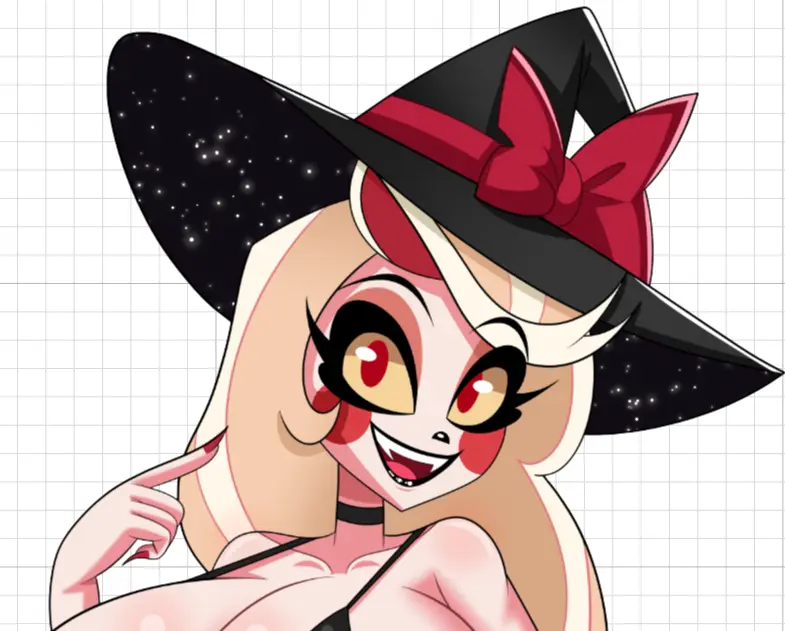 Witch Charlie Sticker | Hazbin Hotel Vinyl-Sticker SFW,NSFW,Futa Hazbin Hotel sticker,nsfw sticker,Charlie stickers,futa sticker,futanari sticker