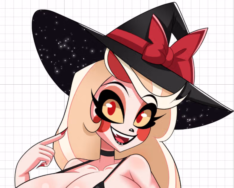 Witch Charlie Sticker | Hazbin Hotel Vinyl Sticker SFW,NSFW,Futa Hazbin Hotel sticker,nsfw sticker,Charlie stickers,futa sticker,futanari sticker