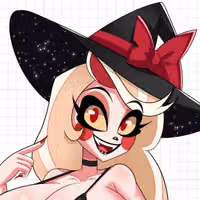 Witch Charlie Sticker | Hazbin Hotel Vinyl-Sticker SFW,NSFW,Futa Hazbin Hotel sticker,nsfw sticker,Charlie stickers,futa sticker,futanari sticker