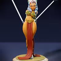 Statue Ahsoka | Star Wars Fan art par Jigglystix SFW,NSFW,Futa 3d printed statue,3d printed,nsfw statue,3d printed figure,futa statue,Ahsoka Statue,Star Wars Statue,futa figurines,futanari figurines,futanari statue