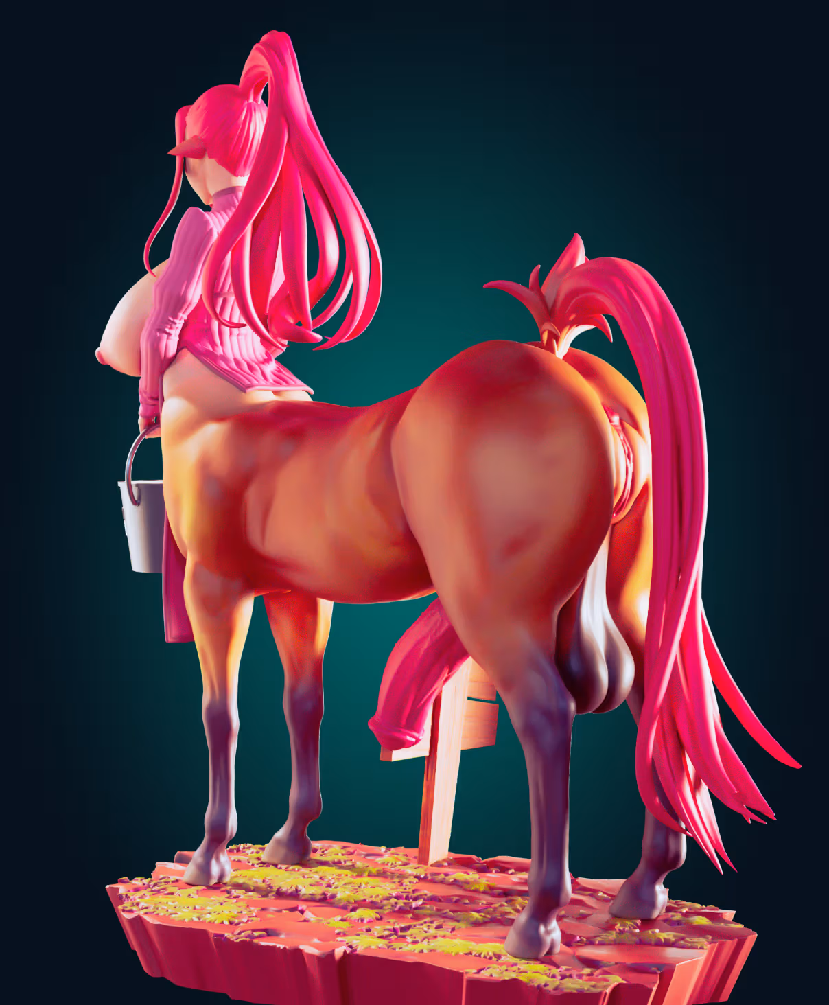 Figura Meamil Airag Centaur | Monster Musume Fanart autorstwa Officer Rhu SFW,NSFW,Futa 3d printed statue,3d printed,nsfw statue,futa statue,Meamil Airag Statue,Monster Musume Statue,futa figurines,futanari figurines,futanari statue,furry statue