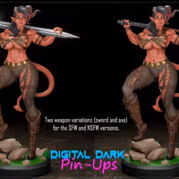 Karlach Statue | Baldur's Gate 3 Fan Art by Digital Dark SFW,NSFW,Futa 3d printed statue,3d printed,nsfw statue,3d printed figure,futa statue,Karlach Statue,Baldur's Gate 3,futa figurines,futanari figurines,futanari statue