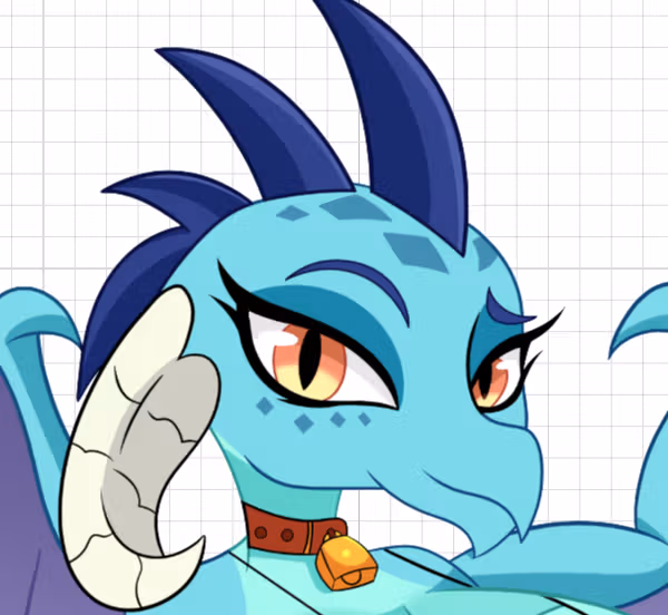 Milky Ember Dragon Girl Furry Sticker | My Little Pony Vinyl Sticker SFW,NSFW furry sticker,nsfw sticker,Milky Ember Dragon,mlp sticker,My Little Pony sticker