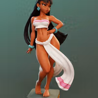 Chel Statue | The Road to Eldorado Fanart von Dinamuuu3d SFW,NSFW 3d printed statue,3d printed,The Road to Eldorado Statue ,3d printed figure,nsfw statue,Chel statue