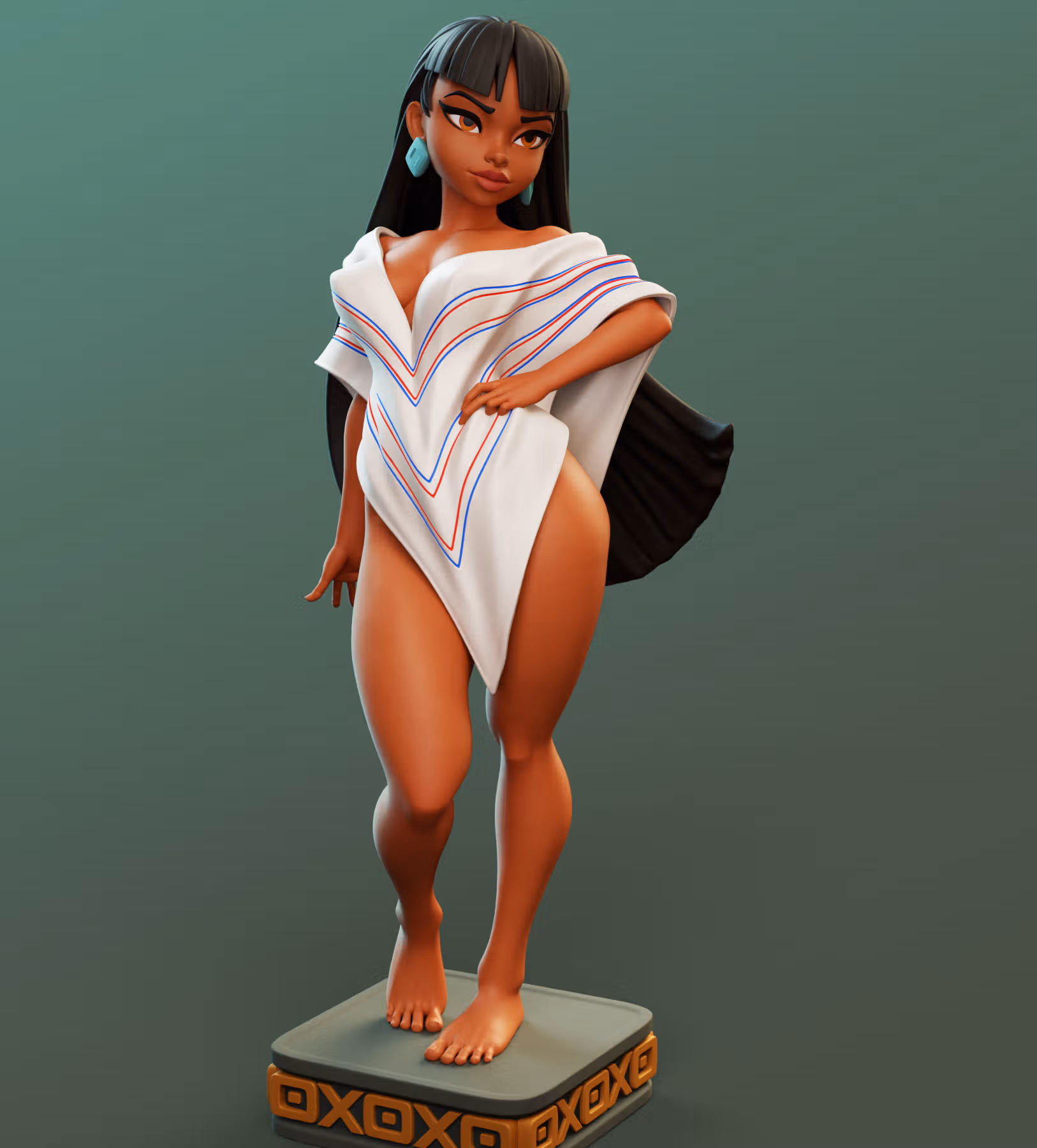 Statue Chel | The Road to Eldorado Fan art par Dinamuuu3d SFW,NSFW 3d printed statue,3d printed,The Road to Eldorado Statue ,3d printed figure,nsfw statue,Chel statue