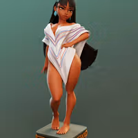 Chel Statue | The Road to Eldorado Fanart von Dinamuuu3d SFW,NSFW 3d printed statue,3d printed,The Road to Eldorado Statue ,3d printed figure,nsfw statue,Chel statue