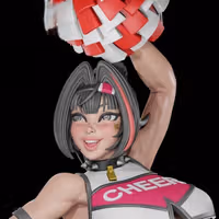 Statue Bay Cheerleader | NIKKE Fan art par Digital Dark SFW,NSFW,Futa futa statue,3d printed,nsfw statue,Bay Cheerleader Statue,3d printed figure,nikke Statue,futa figurines,futanari figurines,futanari statue