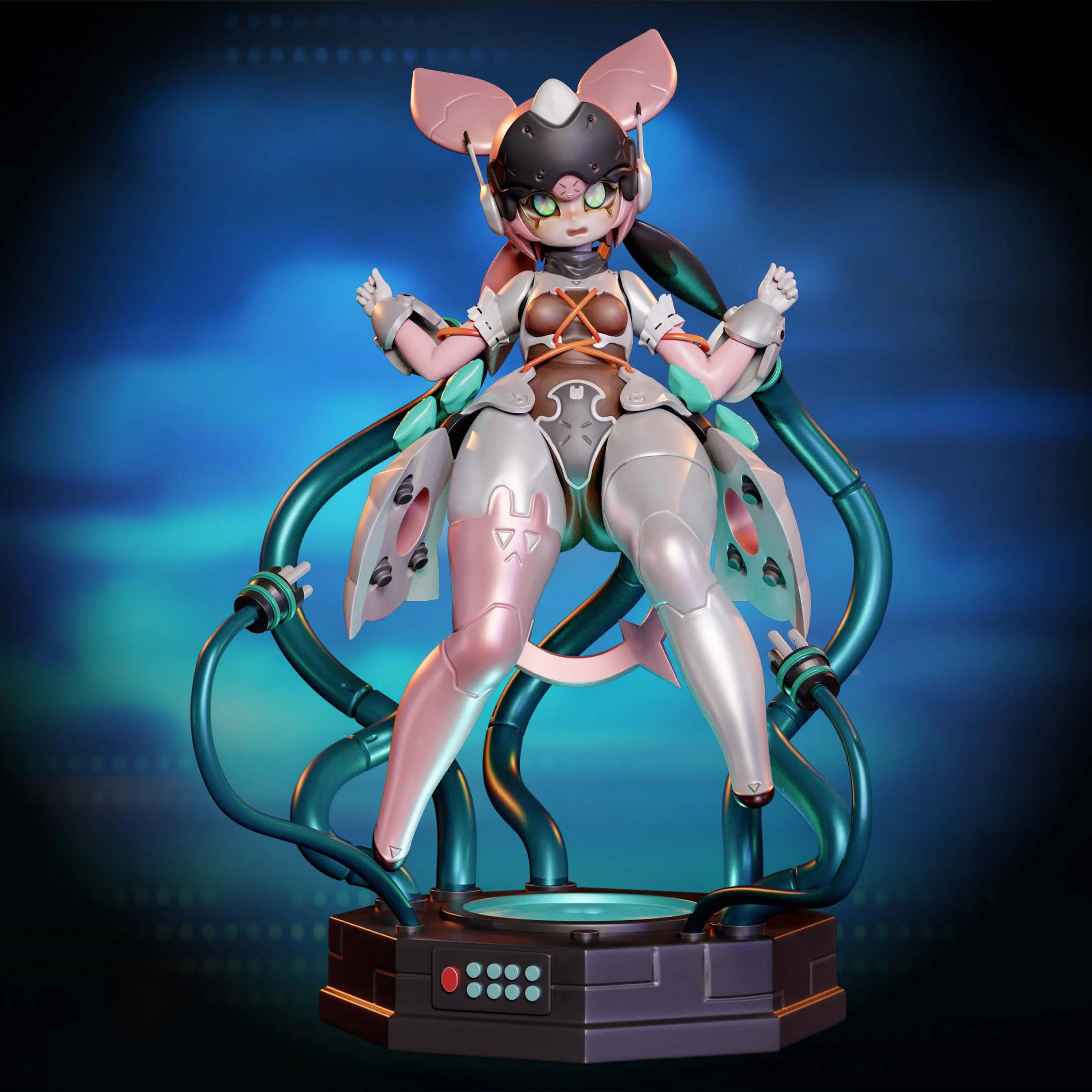 Statua Aria Robot Form | Zenless Zone Zero Fan art di Onagaba SFW,NSFW,Futa 3d printed statue,3d printed,3d printed figure,Aria Statue,Zenless Zone Zero Statue,futa statue,futa figurines,futanari figurines,futanari statue,nsfw statue,furry statue