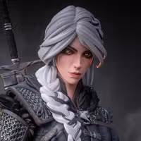 Ciri Older Statue | The Witcher Fan Art by Bulkamancer SFW 3d printed statue,3d printed,Ciri Older Statue,3d printed figure,The Witcher statue
