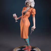 Ida Statue | The Bride Fan Art by TorridaMinis SFW,NSFW 3d printed,3d printed statue,nsfw statue,3d printed figure,Ida Statue,The Bride Statue