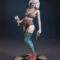 Ida Statue | The Bride Fan Art by TorridaMinis SFW,NSFW 3d printed,3d printed statue,nsfw statue,3d printed figure,Ida Statue,The Bride Statue