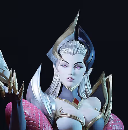 Coven Evelynn Statue | League of Legends Fan Art by E.S Monster SFW 3d printed statue,3d printed,nsfw statue,3d printed figure,Coven Evelynn Statue,League of Legends Statue