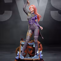 Maelle Statue | Clair Obscur: Expedition 33 Fan Art by CW Studios SFW 3d printed statue,Clair Obscur: Expedition 33 statue,3d printed,Maelle Statue,3d printed figure