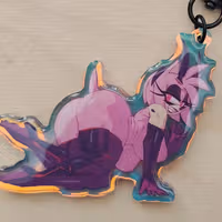 Brelok Amy Rose Furry | Sonic the Hedgehog Akrylowy brelok NSFW Amy Rose keychain,furry keychain,Sonic the Hedgehog keychain,nsfw keychain