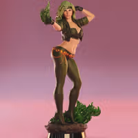 Fire Statue | DC Fan Art by Abe3D SFW,NSFW 3d printed statue,fire statue,dc statue,3d printed figure,3d printed,nsfw statue