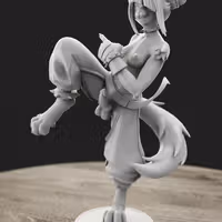 Juri Furry Statue | Street Fighter Fan Art by Anyonensfw SFW,NSFW,Futa 3d printed,3d printed statue,nsfw statue,futa statue,furry statue,Juri Furry Statue,Street Fighter,futa figurines,futanari figurines,futanari statue
