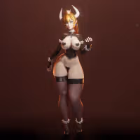 Bowsette Statue | Super Mario Fan Art by Rushzilla SFW 3d printed statue,3d printed,3d printed figure,Bowsette Statue,Super Mario Statue