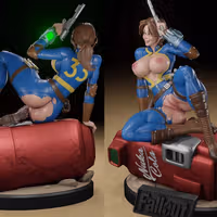 Figura Lucy | Fallout fanart autorstwa Digital Dark SFW,NSFW,Futa 3d printed statue,3d printed,nsfw statue,futa statue,futa figurines,futanari figurines,futanari statue,3d printed figure,Lucy Statue,Fallout statue