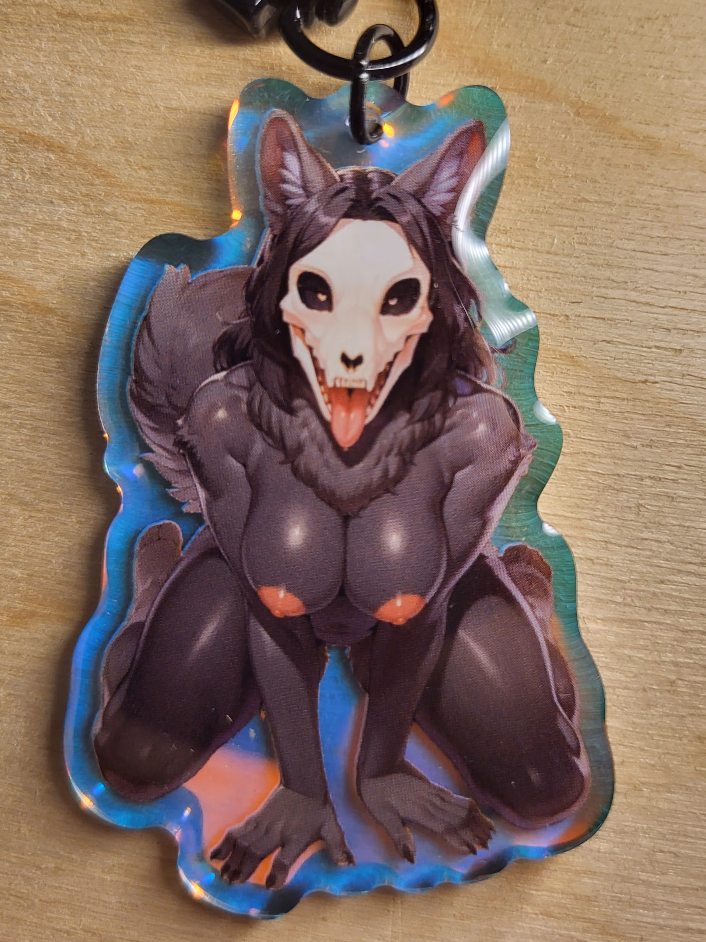 Mal0 Puppy Eyes Keychain | SCP Acrylic Keychain NSFW Mal0 Puppy Eyes,Mal0 keychain,furry keychain,scp keychain,nsfw keychain