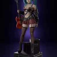 Hatsune Miku Statue | Vocaloid Fan Art by Abe3D SFW,NSFW 3d printed statue,nsfw statue,Hatsune Miku statue,Vocaloid statue,3d printed figure,3d printed