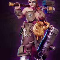 Drunga Smallgut the female Ogre Miniature | DnD Fan Art by Gaz Minis SFW,NSFW 3d printed,miniature,dnd miniature,Drunga Smallgut the female Ogre,3d printed miniature,nsfw miniature