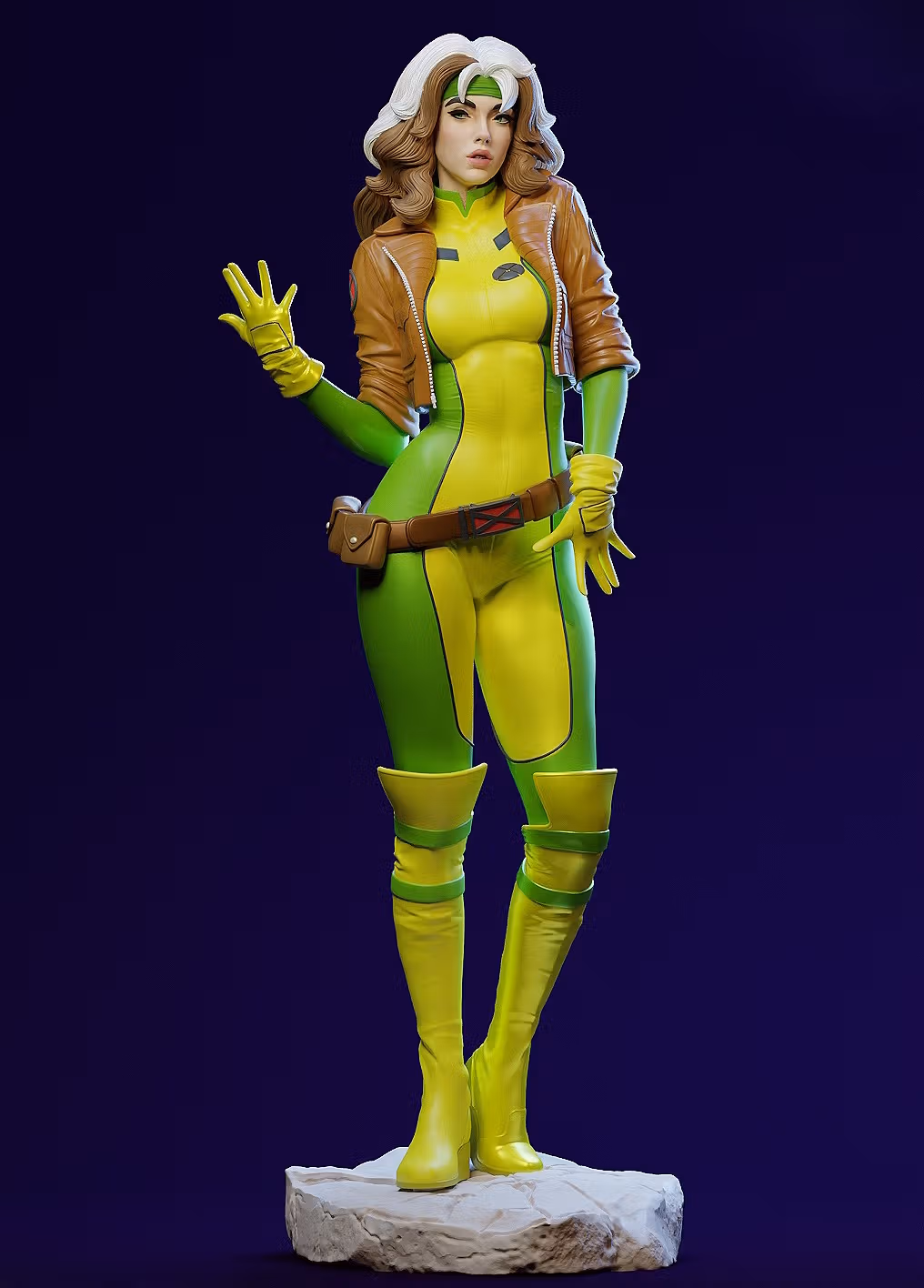 Rogue Statue | X-Men Fan Art by E.S Monster SFW,NSFW 3d printed,3d printed statue,nsfw statue,Rogue statue,X-Men statue