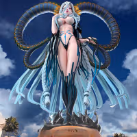 Tiamat Statue | Fate Grand Order Fan Art by PEACHFIGURE SFW,NSFW 3d printed statue,3d printed,nsfw statue,3d printed figure,Tiamat statue,Fate Grand Order statue