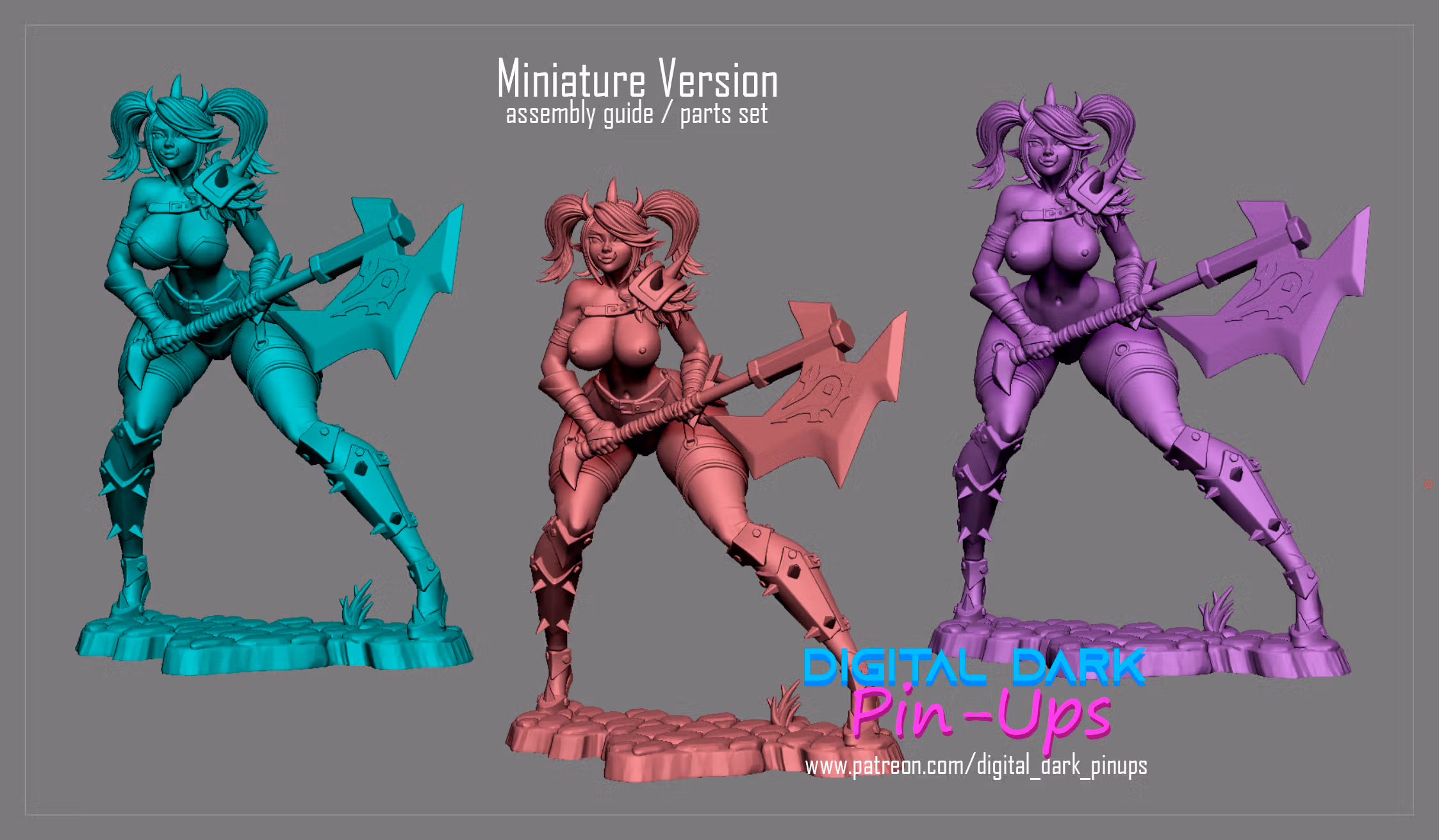 Orc Girl Statue | World of Warcraft Fan Art by Digital Dark SFW,NSFW,Futa 3d printed statue,3d printed,nsfw statue,futa statue,3d printed figure,Orc Girl Statue,World of Warcraft Statue,futa figurines,futanari figurines,futanari statue