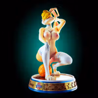 Lola Bunny Furry Curvy Statue | Looney Tunes Fan Art by Officer Rhu SFW,NSFW,Futa 3d printed,Lola Bunny statue,futa statue,Looney Tunes statue,furry statue,nsfw statue,futa figurines,futanari figurines,futanari statue