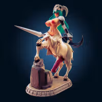 Nelliel Thicc Centaur Statue | Bleach Fan Art by Officer Rhu SFW,NSFW,Futa 3d printed,Nelliel Thicc Centaur statue,futa statue,bleach statue,furry statue,nsfw statue,futa figurines,futanari figurines,futanari statue