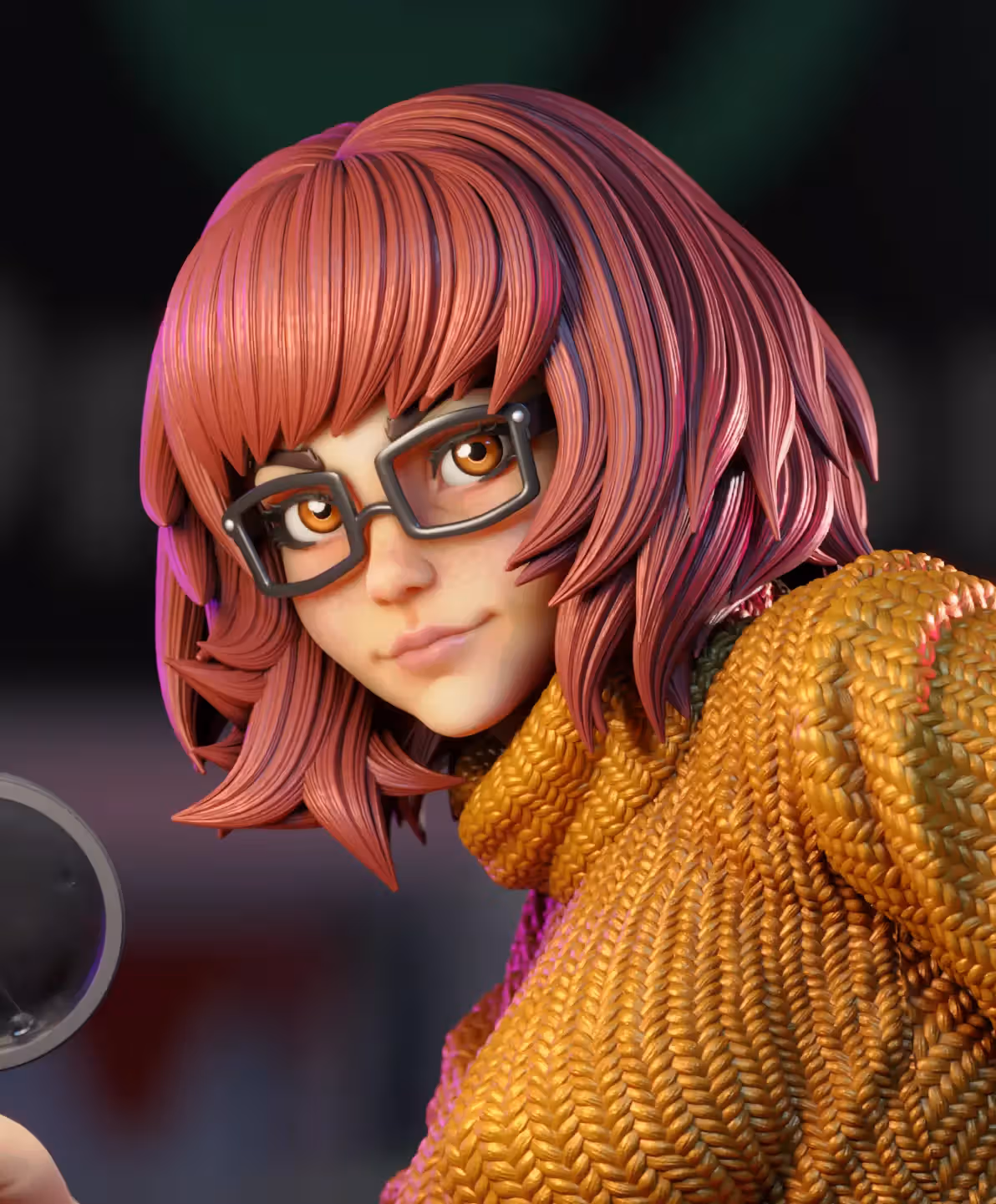 Velma Dinkley Statue | Scooby-Doo Fan Art by 3Dmoonn SFW,NSFW 3d printed,3d printed statue,Velma Dinkley Statue,Scooby-Doo statue,nsfw statue