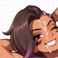 Sombra Gym Cum v2 Futa Sticker | Overwatch Futanari Stickers Ecchi Cartoon Futa futa sticker,stickers,Sombra sticker,overwatch sticker,futanari sticker