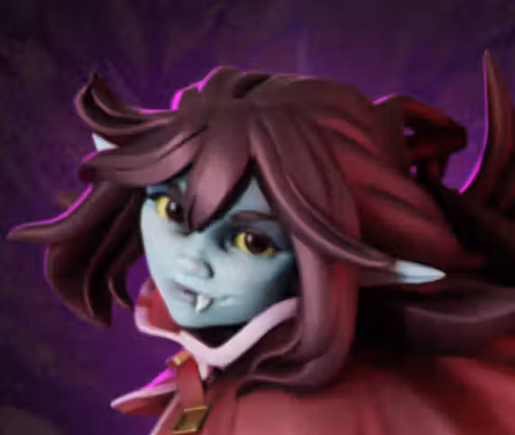 Ruby Goblin Mage Miniature | DnD Fan Art by Gaz Minis SFW 3d printed,miniature,dnd miniature,Ruby Goblin Mage,3d printed miniature