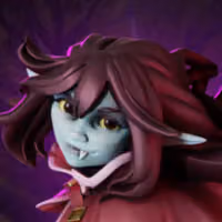 Ruby Goblin Mage Miniature | DnD Fan Art by Gaz Minis SFW 3d printed,miniature,dnd miniature,Ruby Goblin Mage,3d printed miniature