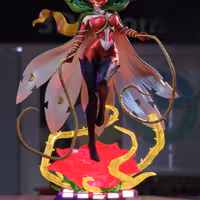 Rosemon Statue | Digimon Fan Art by 3Dmoonn SFW 3d printed,3d printed statue,Rosemon Statue,Digimon statue,3d printed figure