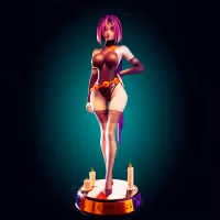 Raven Statue | DC Fan Art by Officer Rhu SFW,NSFW,Futa 3d printed statue,3d printed,futa statue,nsfw statue,Raven Statue,DC Statue,futa figurines,futanari figurines,futanari statue