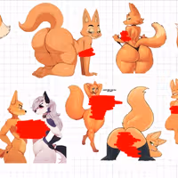 Diane Foxington Pack Sticker | The Bad Guys Vinyl-Sticker NSFW furry sticker,sticker pack,nsfw sticker,Diane Foxington sticker,The Bad Guys sticker