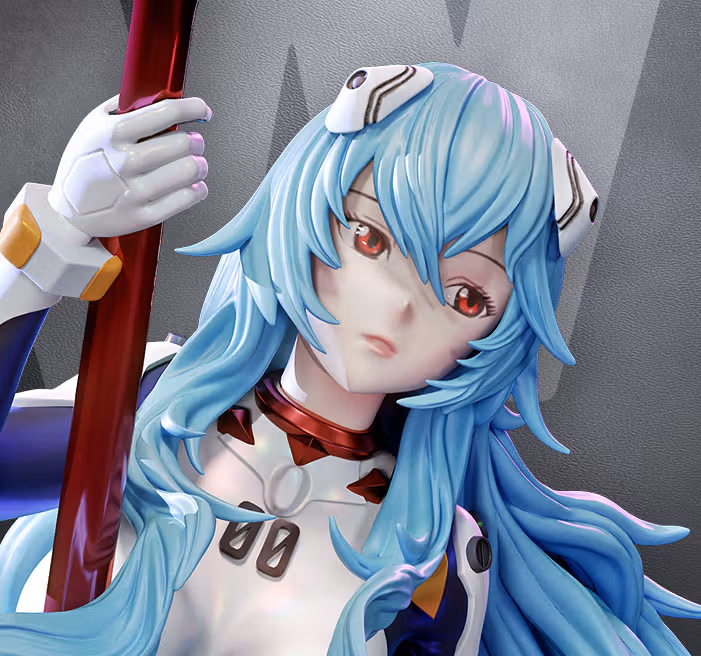 Rei Ayanami Statue | Evangelion Fan Art by CW Studios SFW,NSFW 3d printed statue,Evangelion statue,3d printed,Rei Ayanami Statue,3d printed figure,nsfw statue