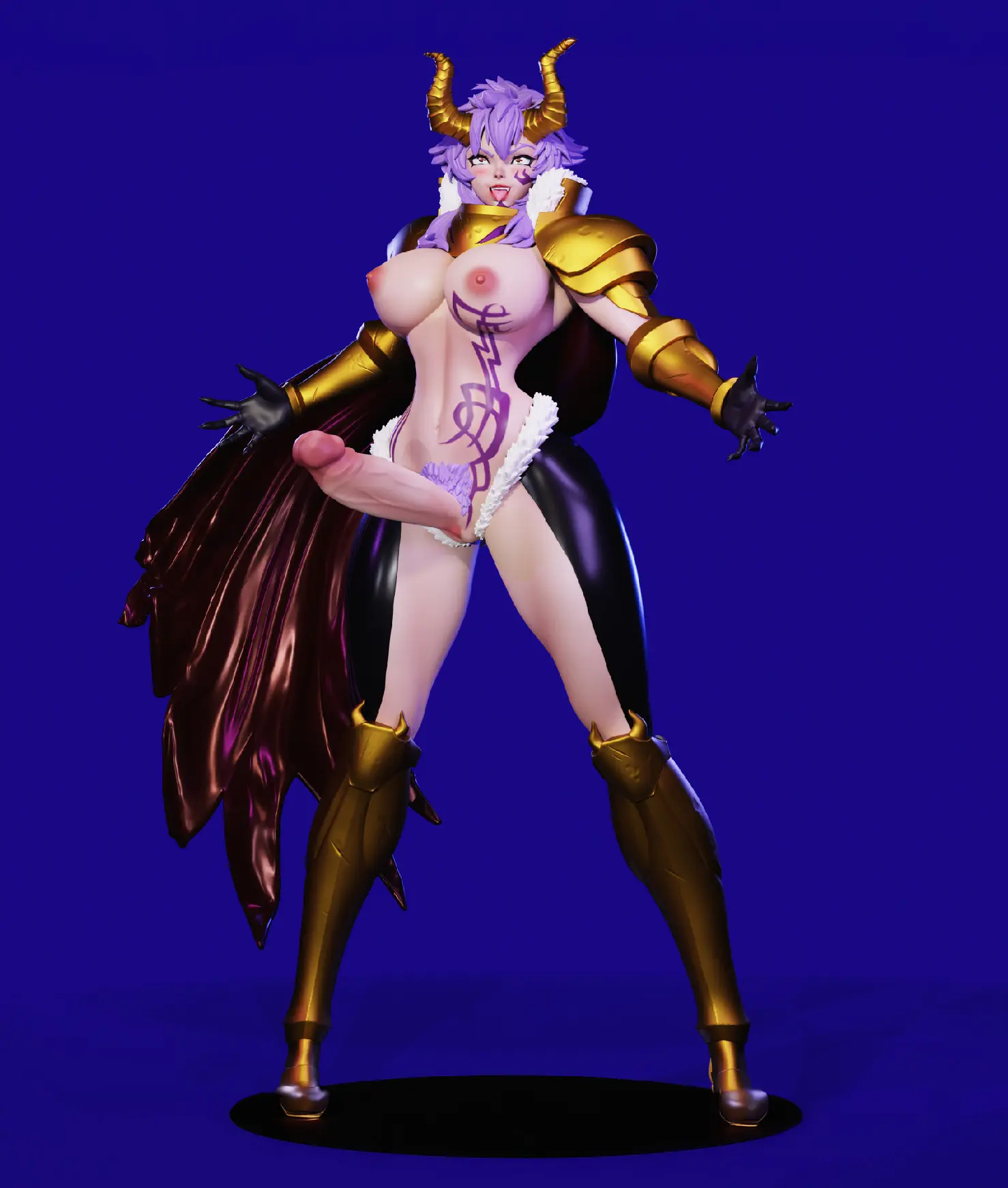 General Chloe Statue | Mahou Kaiju Fan Art by Freyas Fantasys NSFW,Futa 3d printed statue,3d printed,3d printed figure,Mahou Kaiju Statue,General Chloe Statue,nsfw statue,futa figurines,futanari figurines,futanari statue,futa statue