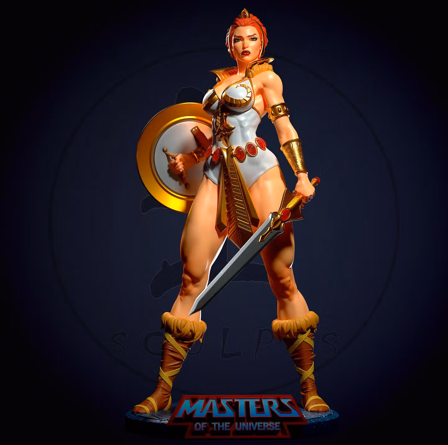 Teela Statue | Masters of the Universe Fanart von Yan-H SFW,NSFW 3d printed,3d printed statue,nsfw statue,3d printed figure,Teela Statue,Masters of the Universe Statue