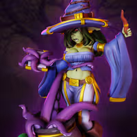 Summoner Goblin Witch Fizzlebang Miniature | DnD Fan Art by Gaz Minis SFW,NSFW 3d printed,miniature,dnd miniature,Summoner Goblin Witch Fizzlebang,3d printed miniature,nsfw miniature