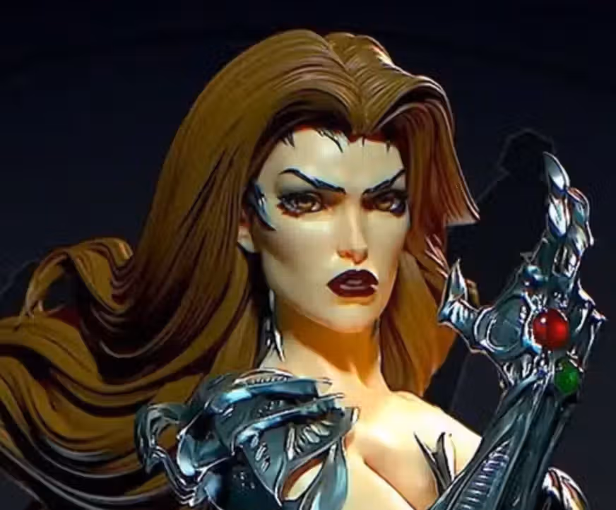 Sara Pezzini Statue | Witchblade Fan Art by Yan-H SFW,NSFW 3d printed statue,3d printed,nsfw statue,3d printed figure,Sara Pezzini statue,Witchblade statue