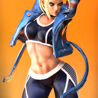 Estatua Cammy White | Street Fighter Fan art por Pop Totem SFW 3d printed,3d printed statue,3d printed figure,Cammy White Statue,Street Fighter Statue