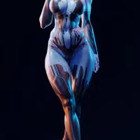 Cortana Statue | Halo Fan Art by E.S Monster SFW 3d printed statue,3d printed,3d printed figure,Cortana Statue,Halo Statue
