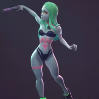 Rebecca Statue | Cyberpunk Edgerunners Fanart von Dinamuuu3d SFW,NSFW 3d printed statue,3d printed,Rebecca Statue ,3d printed figure,nsfw statue,Cyberpunk Edgerunners statue