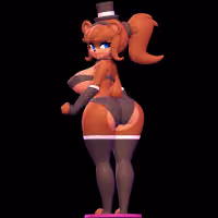 Frenni Statue | Five Nights at Freddy's Fanart von Nonotoys SFW,NSFW 3d printed statue,3d printed,nsfw statue,furry statue,3d printed figure,Nights at Freddy's statue,Frenni statue