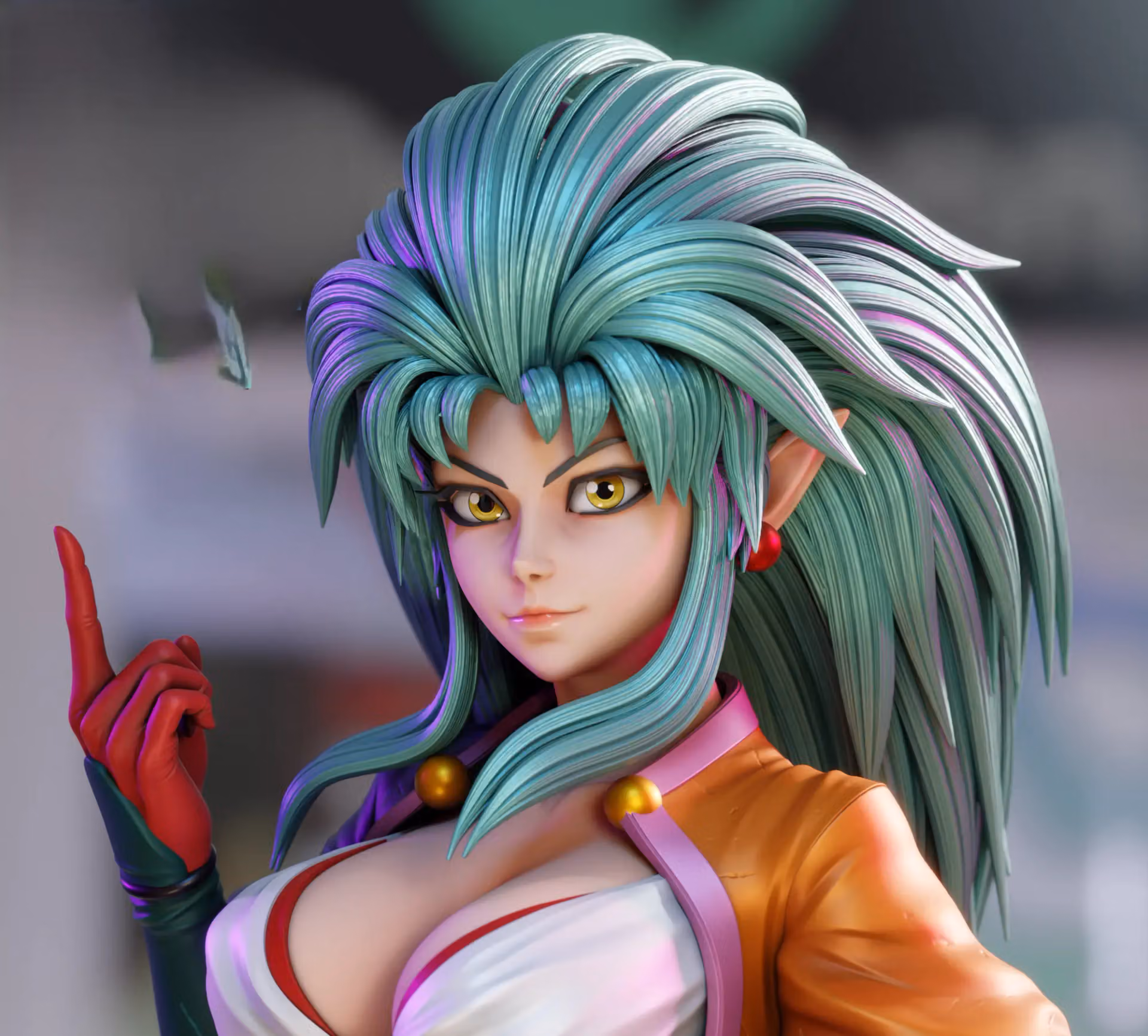 Ryoko Hakubi Statue | Tenchi Muyo Fan Art by 3Dmoonn SFW,NSFW 3d printed,3d printed statue,Ryoko Hakubi Statue,Tenchi Muyo statue,nsfw statue