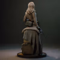 EVA Statue | Metal Gear Fan Art by Bulkamancer SFW 3d printed statue,3d printed,EVA Statue,3d printed figure,Metal Gear statue